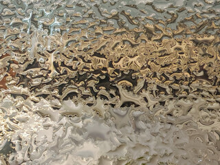 Abstract Metallic Fractal Texture Reflective Surface Background
