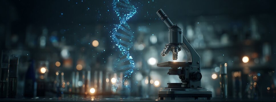 Research medical DNA lab science biotechnology scientist laboratory clinic medicine chemistry. Medical analysis DNA research equipment technology test microscope work health scientific computer