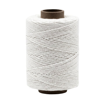 Spool of white cotton twine or craft string