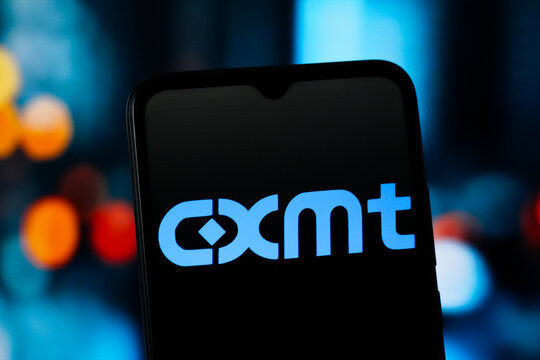 In this photo illustration, the CXMT (ChangXin Memory Technologies) logo is seen displayed on a smartphone screen.