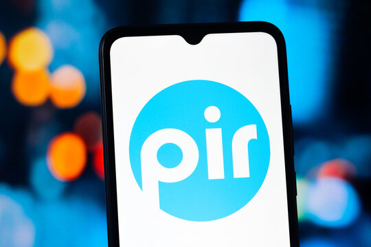 In this photo illustration, the logo of Public Interest Registry (PIR) is displayed on a smartphone screen.