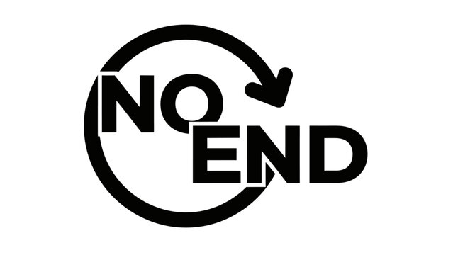 No End Circular Concept Icon