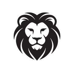 Obraz premium Bold Lion Head Icon