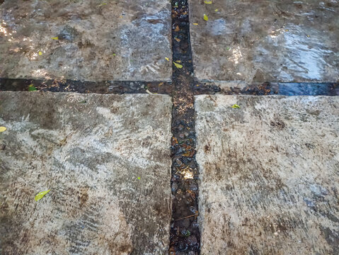Wet Stone Pavement