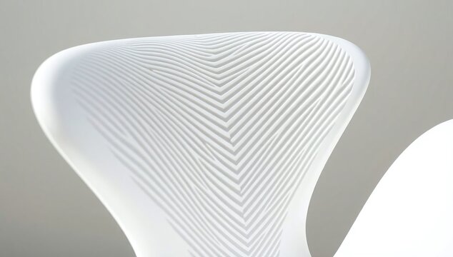 Modern 3D parametric architectural wall panel interior mockup