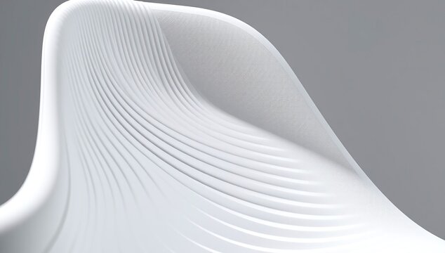 Modern 3D parametric architectural wall panel interior mockup