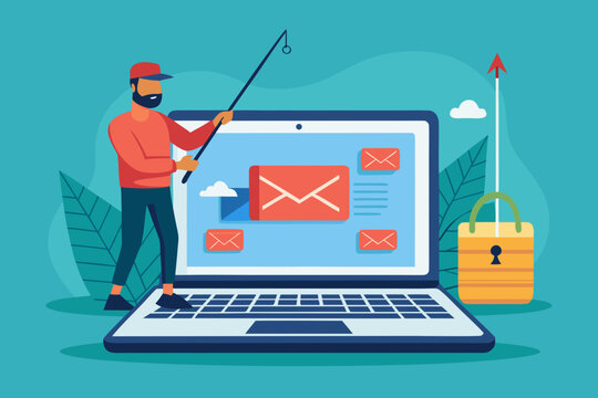 laptop with mail