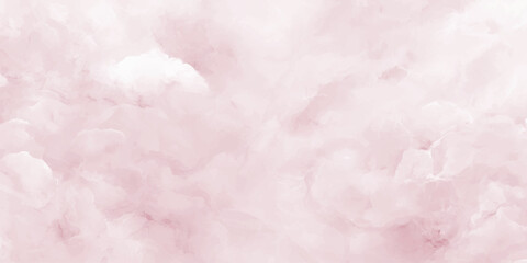 Fototapeta premium Soft pink cloudy sky with white clouds natural scenery background texture