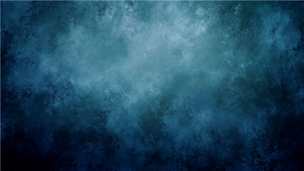 Obraz premium Abstract textured background in deep oceanic blues and ethereal turquoise hues, creating a moody and atmospheric backdrop with subtle light diffusion and soft bokeh effect.
