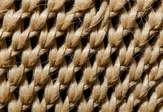 Natural woven straw texture creating intricate pattern