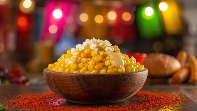 Classic Mexican street corn salad