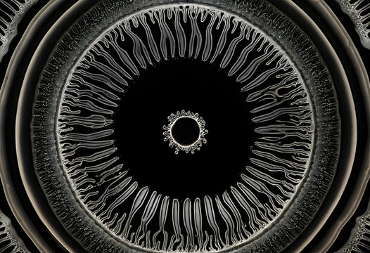 Abstract texture creating macro iris eye pattern