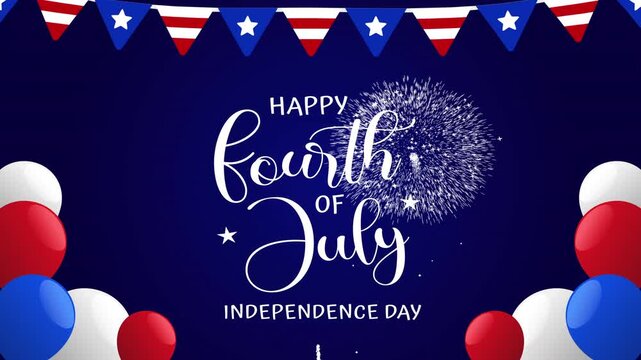Independence day celebration with fourth of july holiday in america. Perfect for patriotic designs, event promotions, and social media.