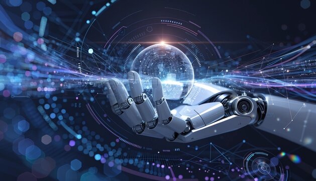 Artificial Intelligence and Robotics Future Concept