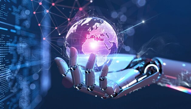 Artificial Intelligence and Robotics Future Concept