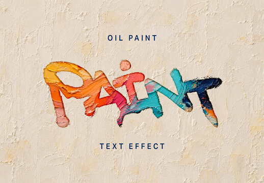 Oil Paint Text Effect