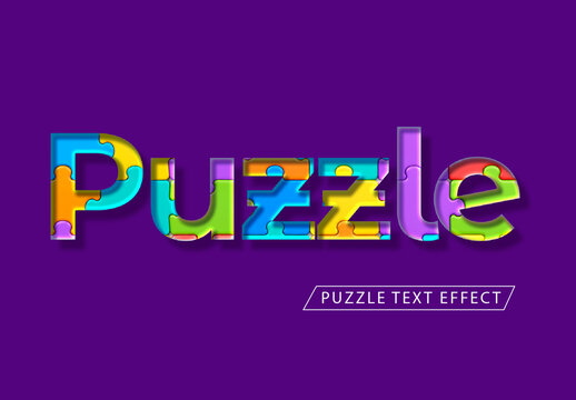Puzzle Text Effect