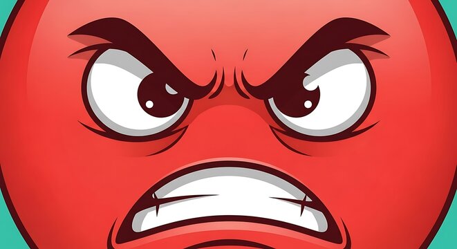 Cartoon vector illustration of a face combining devil man and vampire features with smile eyes mask icon style halloween character character design