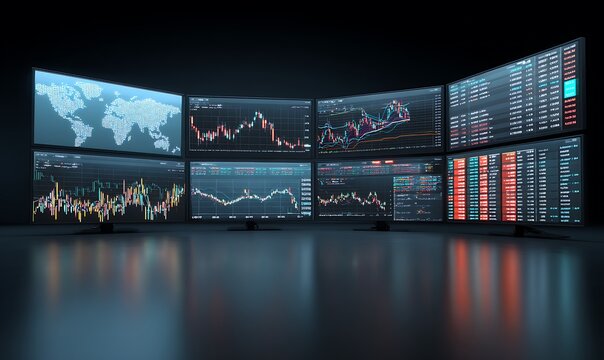Explore global inflation trends and impacts in macroeconomic research paper, presented on digital screens