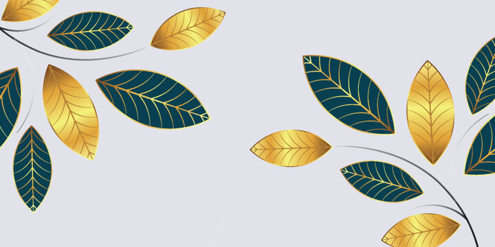 Simple floral design background with offset outline design
