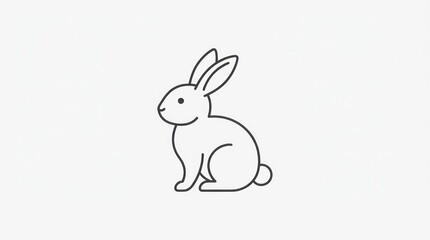 Fototapeta premium easter bunny with eggs