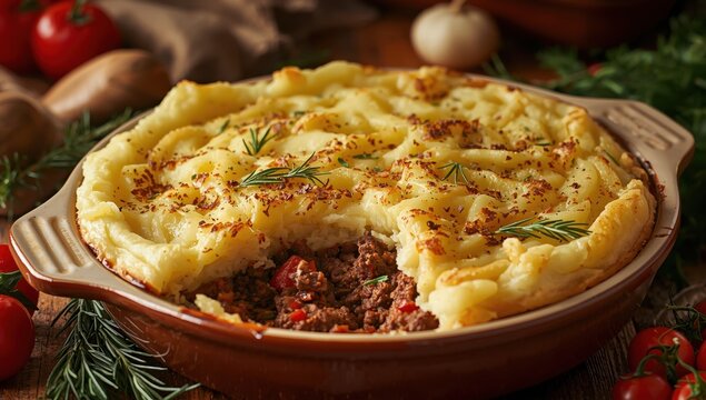 mashed potato casserole with ground beef