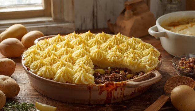 mashed potato pie with ground beef