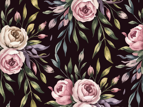Seamless floral pattern design, trending background design for textile industry 2026