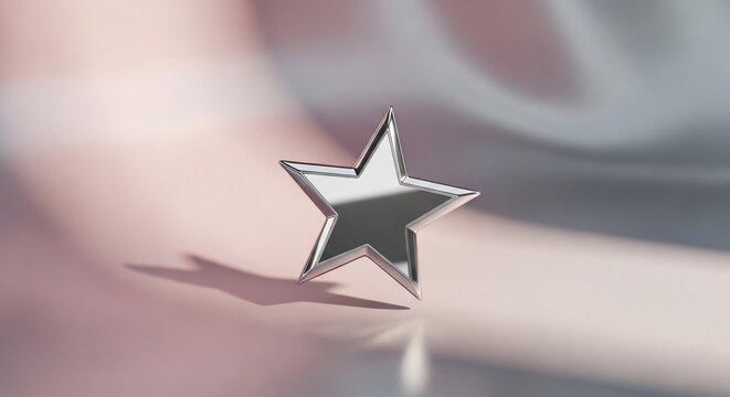 Silver Star Aesthetic Background
