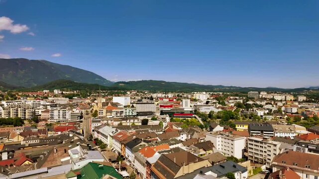 view of the city Villach