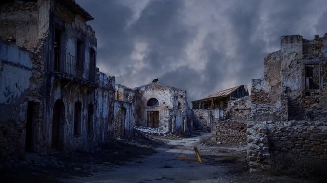 Abandoned town site long shot