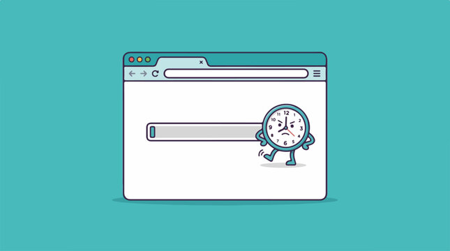 Browser Window Loading Animation Icon.