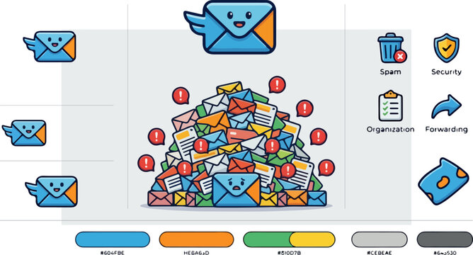 Emails and Spam Messages Pileup.