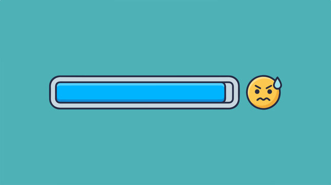 Loading Bar with Smiling Emoji.