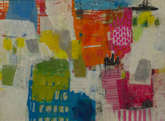 Fototapeta premium Colorful Urban Lifestyle Acrylic Texture Background