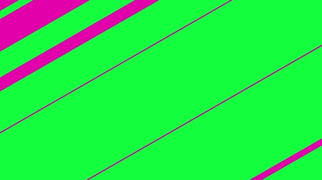 Simple abstract geometric shape transition masks on green screen background. Transition animation expands to fill the screen with intro and outro for motion design element video luma mate