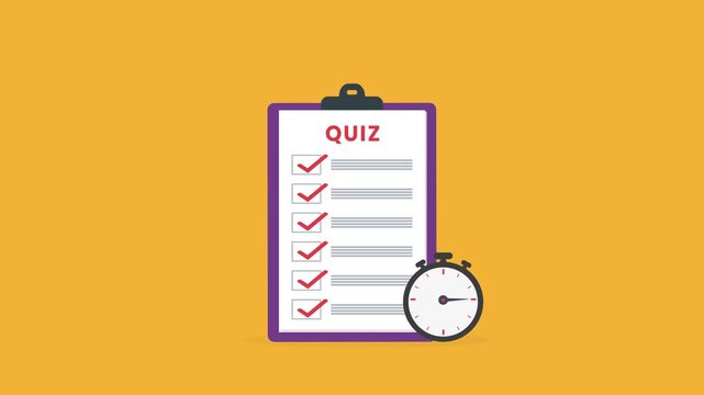 Quiz checklist , online test exam form