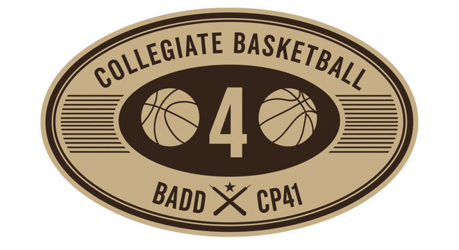 Collegiate Basketball Team Patch Number 40.