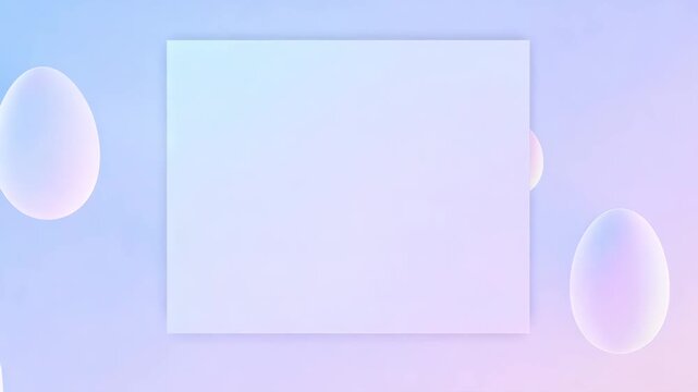 Soft, colorful gradient background with animated bubbles and a central placeholder for text or images