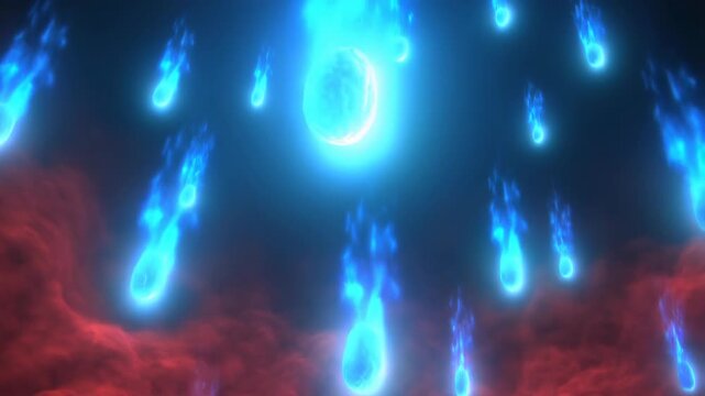 Sparkles glowing blue set with cosmic background and vibrant energy featuring space, abstract, light with radiant and luminous elements for