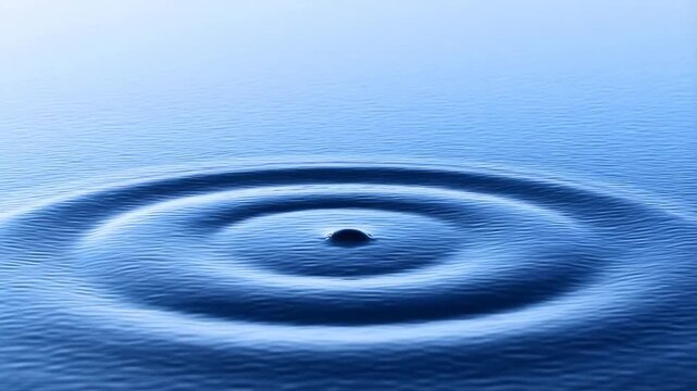 Sea of chrome liquid ripples with reflective surface and gradient blue tones featuring water, calm, serene with tranquil and smooth elements for