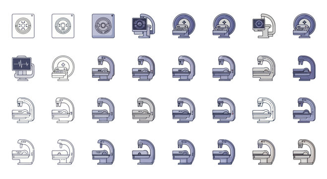 Collection of various computer icons.