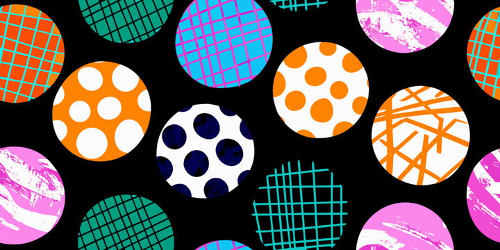 Egg shapes with varied patterns on a black background