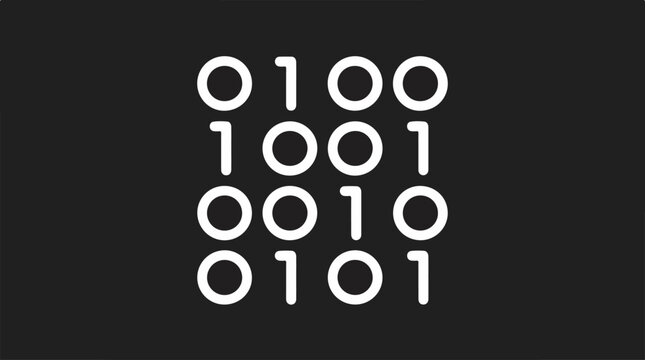 Binary Code Numbers Digital.