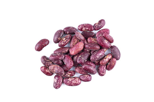 red beans on a white background