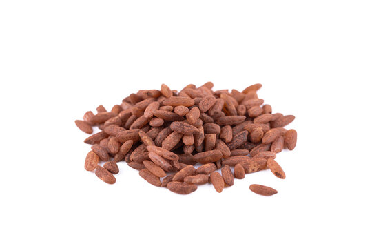 Devzira Rice closeup Isolated on White Background
