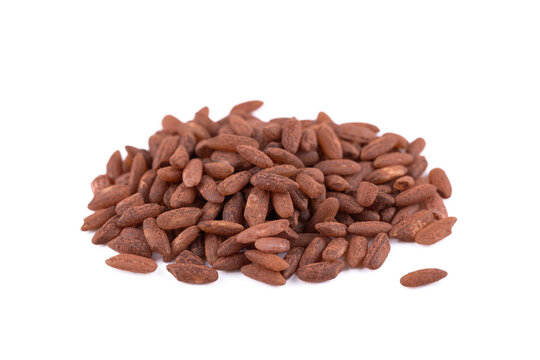 Devzira Rice Isolated on White Background
