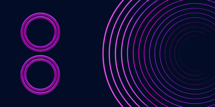 Concentric circles pattern with purple and black color scheme