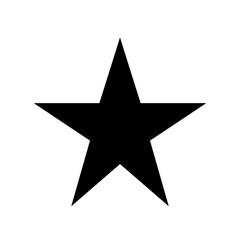 Fototapeta premium Black star symbol, star icon, vector star, black icon, flat design