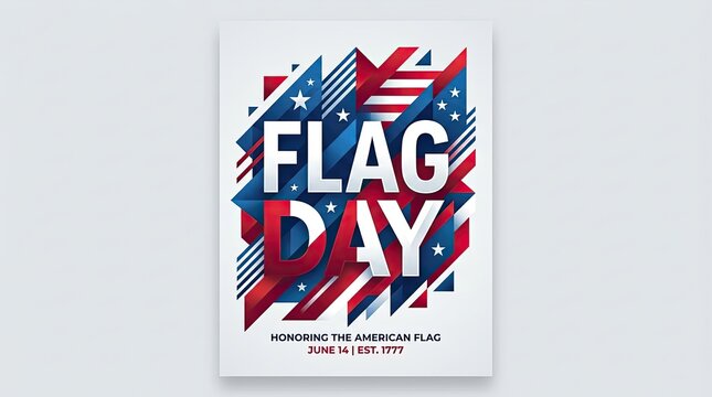 Flag day june 14 honoring the american flag est 1777